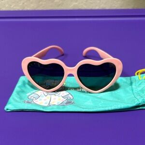 Pink roshambo Toddler Heart-Shaped Bendable Sunglasses